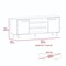 Tuhome Kaia Tv Stand for TV's up 55 in. Four Shelves, Three Shelves, Black/Pine RVA3989 - alternate 8